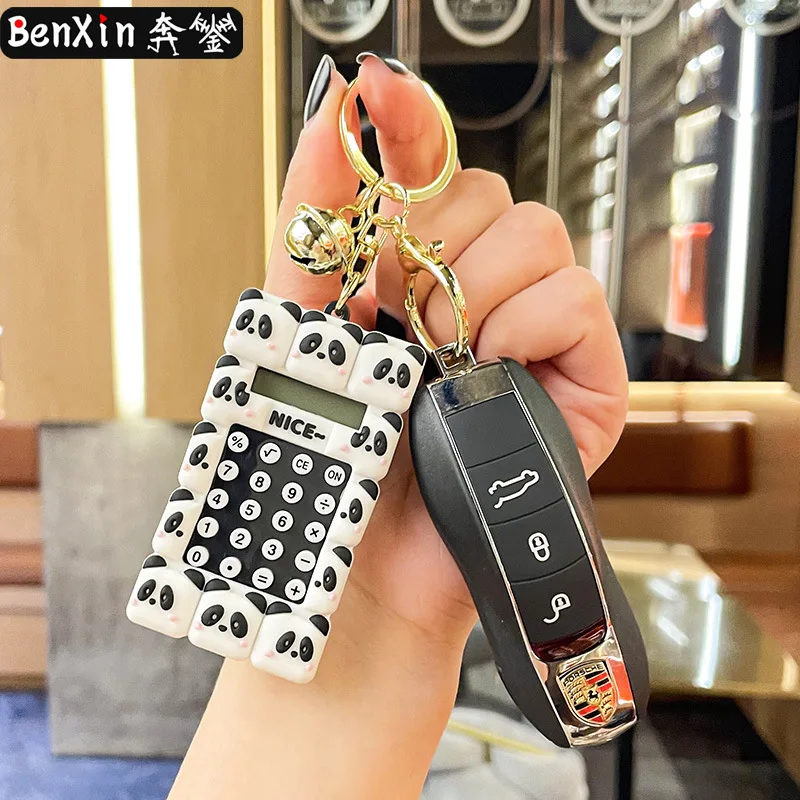 Miniso Llavero con calculadora creativa, colgante de juguete multifuncional, colgante de mochila personalizado