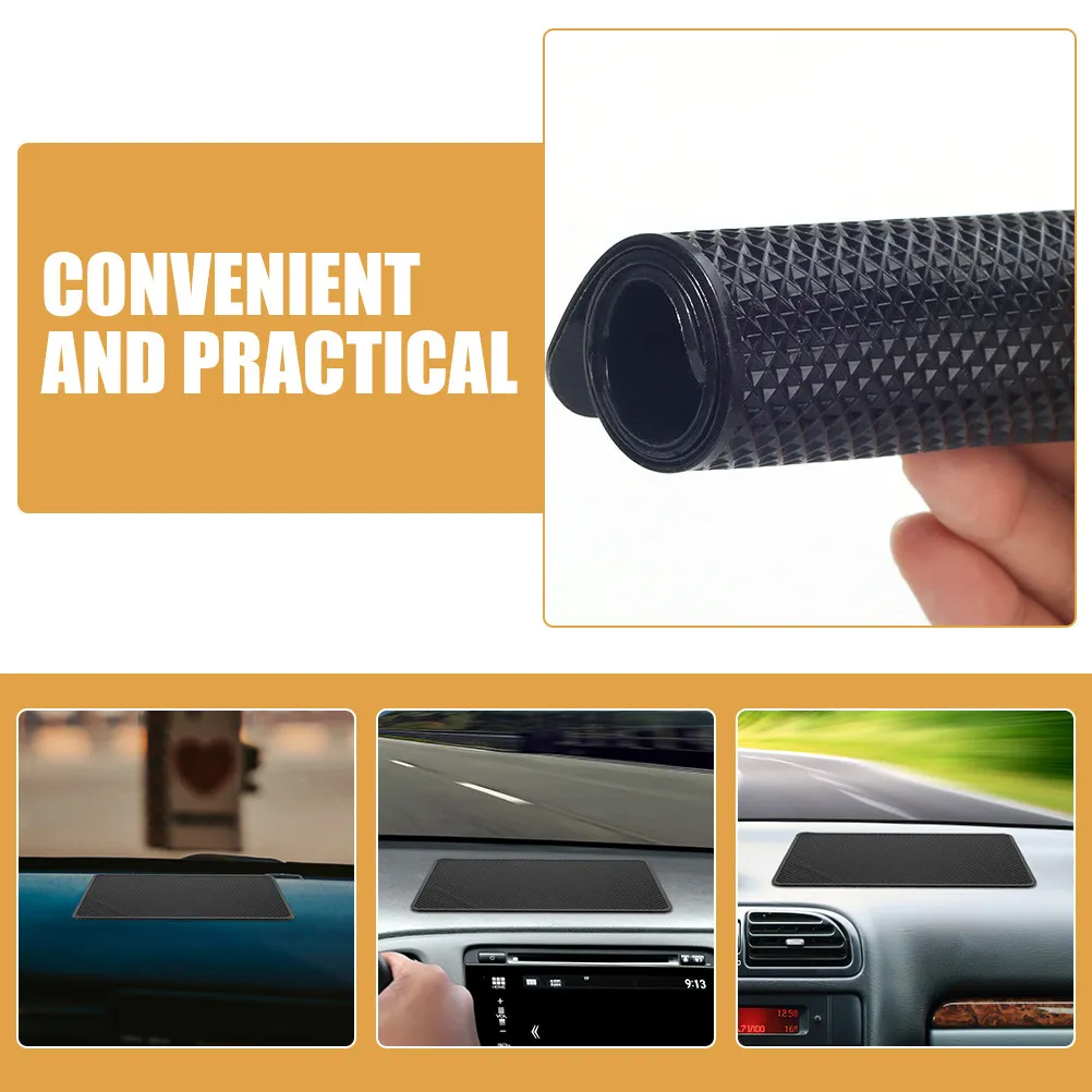2Pcs Car Dashboard Anti-Slip Pad Large Non-Skid Dash Mat for Phone Keys Sunglasses Car Interior Accessories Removable Washable
