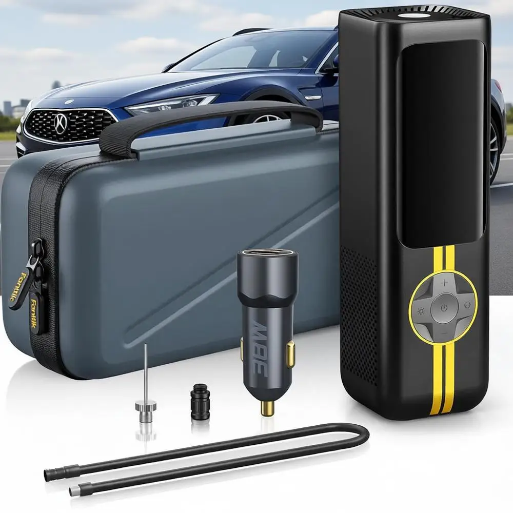 

Портативный воздушный насос APEX EV для накачки шин, 2X Aster Iation, беспроводной воздушный компрессор 150PSI с мощным аккумулятором, для электромобилей