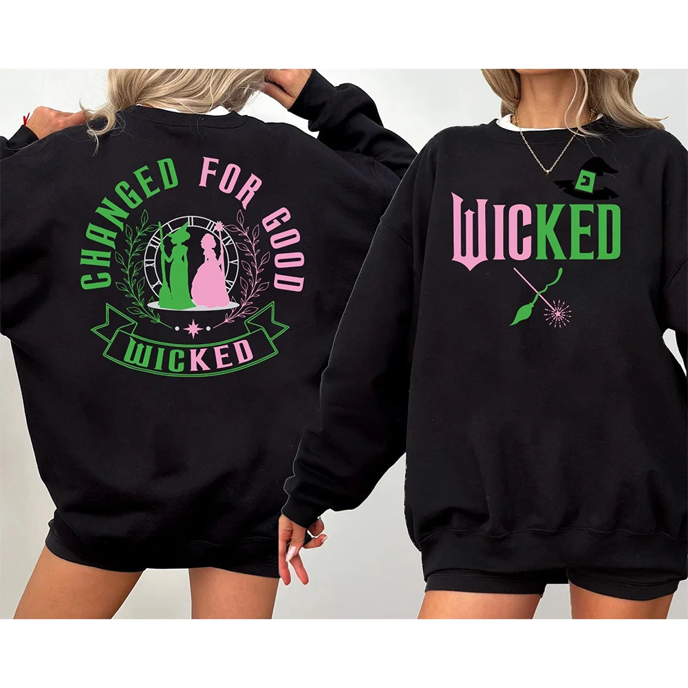 تم تغيير لـ Good Sweatshirt Wicked Defy Gravity بأكمام طويلة ورقبة مستديرة ملابس معالج المدرسة Y2K ملابس خروج يومية غير رسمية #5
