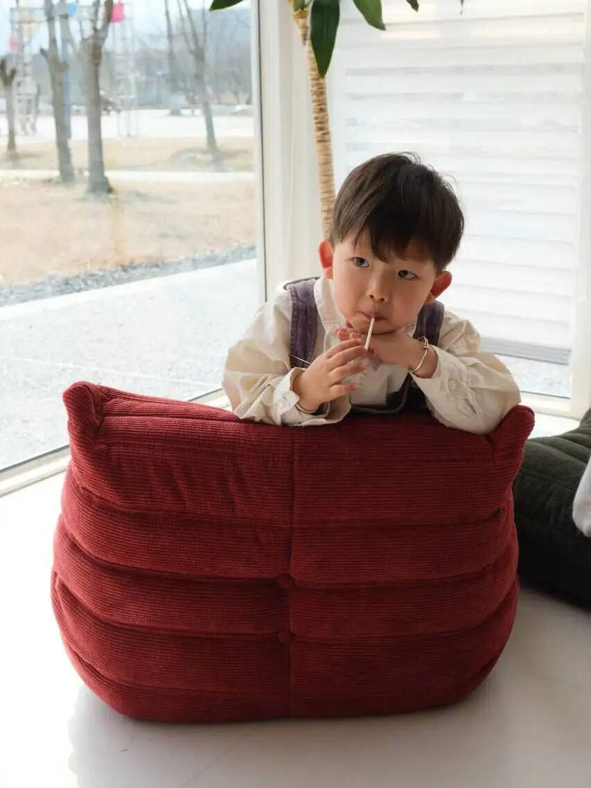 Caterpillar sofá de posición para bebé, taburete para niño y niña