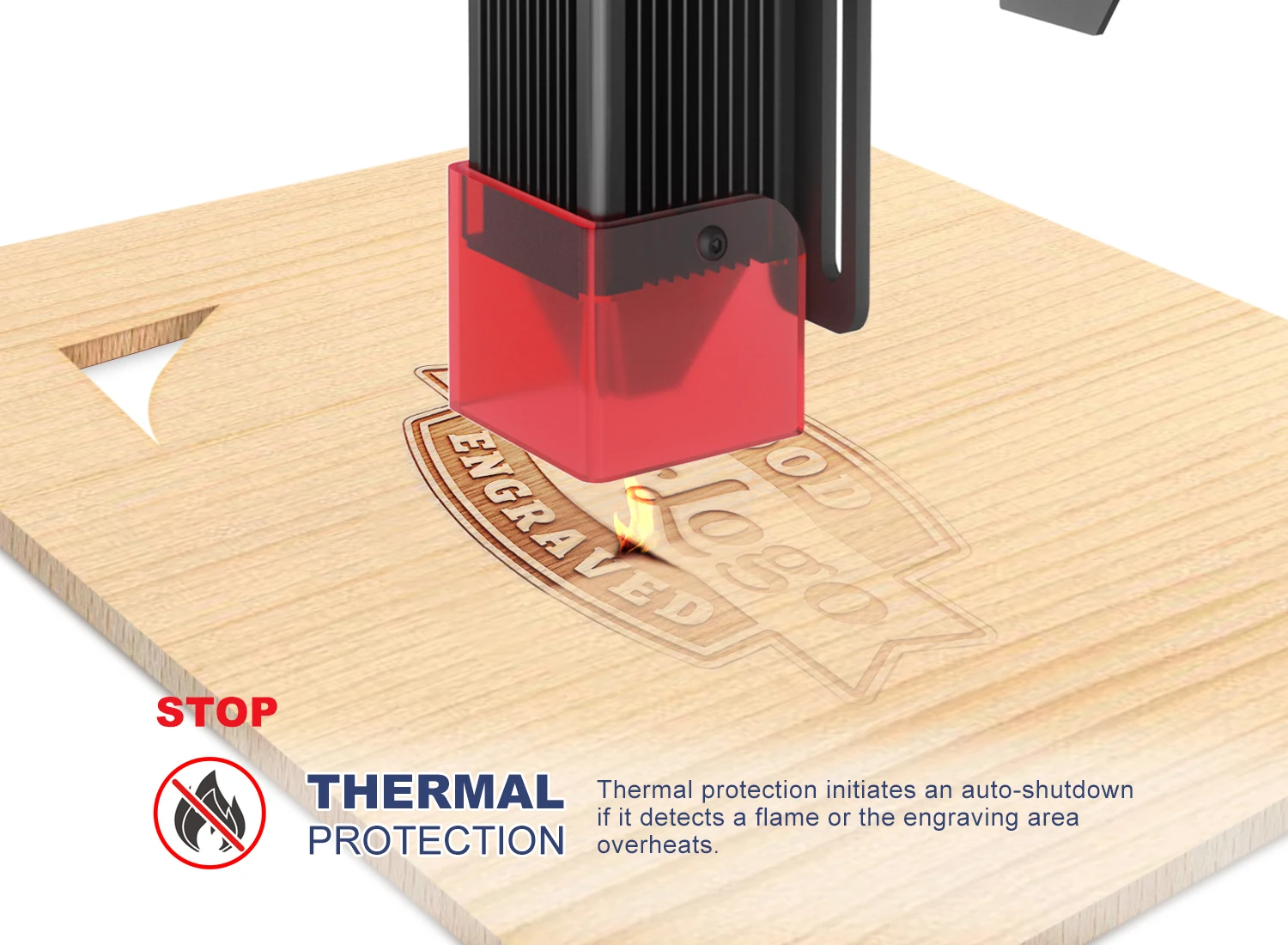 Incisore laser LONGER Ray5 5W Macchina per incisione laser fai-da-te ad alta precisione con touch screen da 3,5", taglierina laser per uso offline