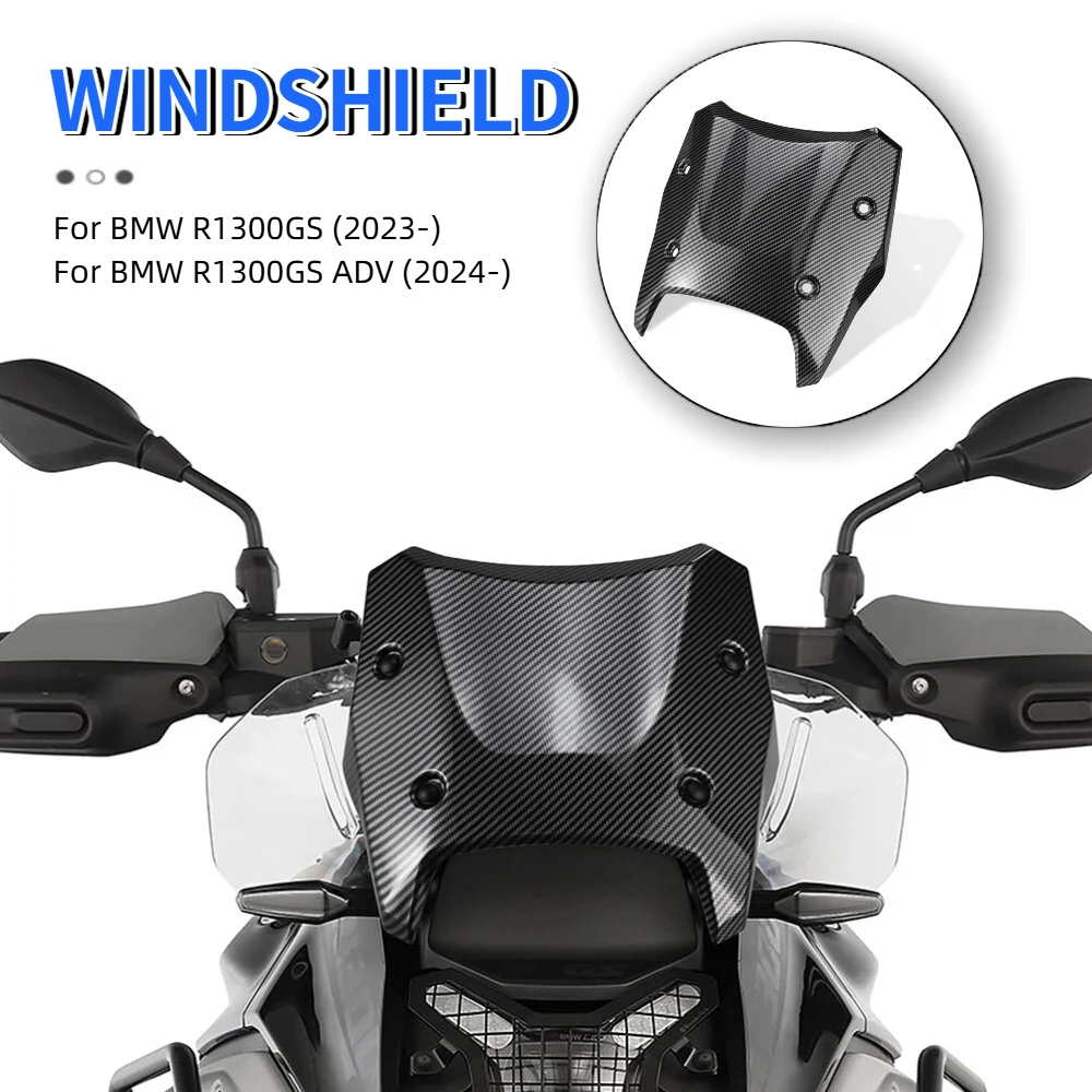 Motorrad-Frontscheibe für BMW R 1300 GS GS1300 2023- R1300GS Adventure 2024- Zubehör Sport-Windschutzscheibe Windabweiser