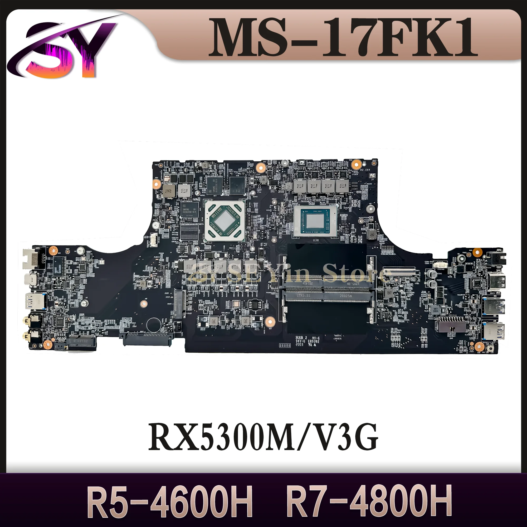 

MS-17FK1 Laptop Motherboard R7-4800H R5-4600H RX5300M/RX5500M Mainboard For BRAVO 17 A4DDR MS-17FK MS-17FK1 100% Tested