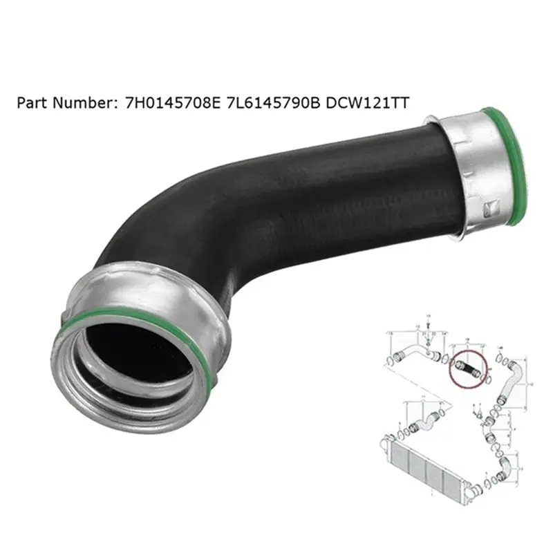 Turbocharged Intercooler Hose 7H0145708H 7H0145708E 7L6145790B DCW121TT For Transporter T5 1.9 Tdi-A54R