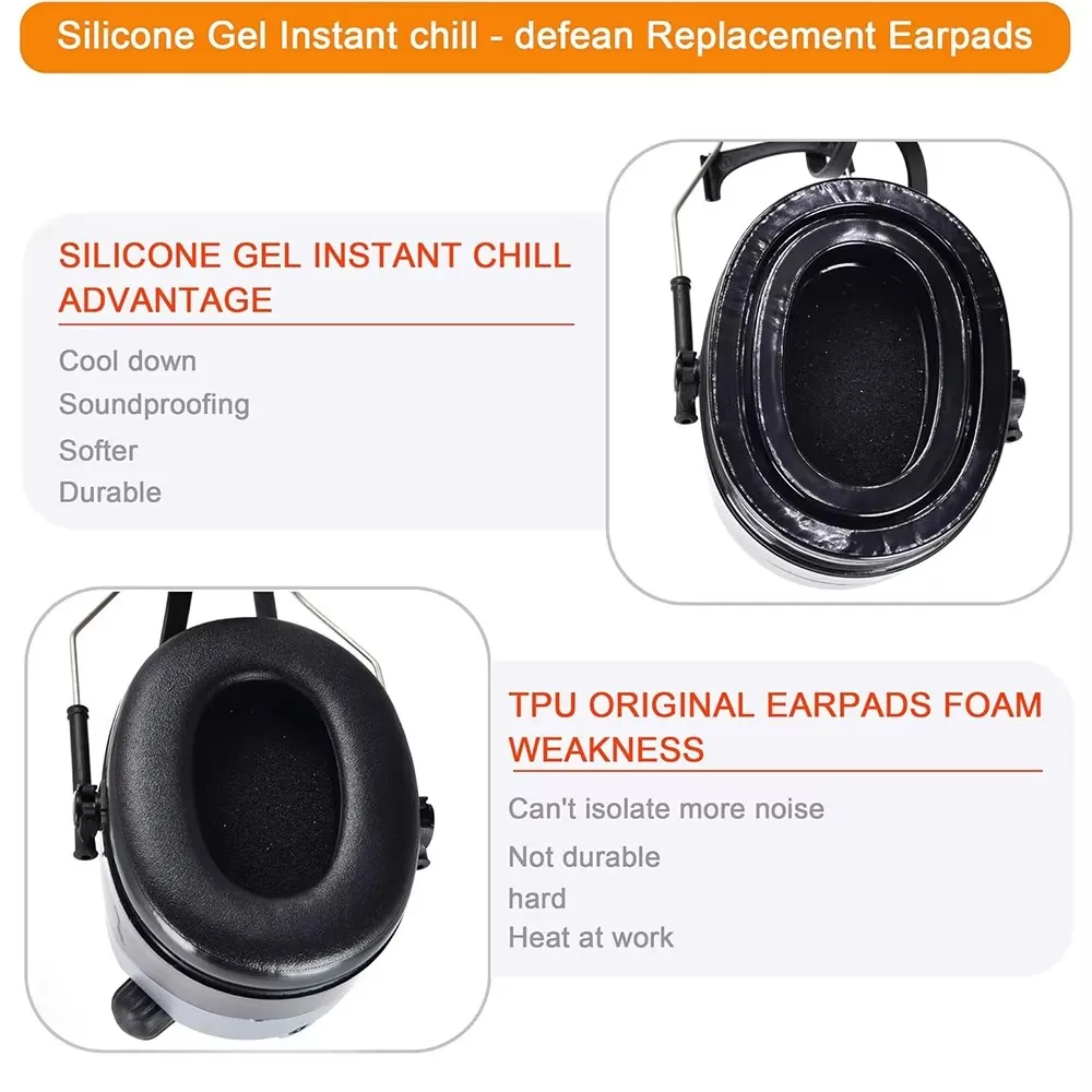 Tactical Headset Earmuffs Gel Ear Pad for 3M Peltor Sport Tactical Hearing Protection Headset Hunting Shooting Headset image 2