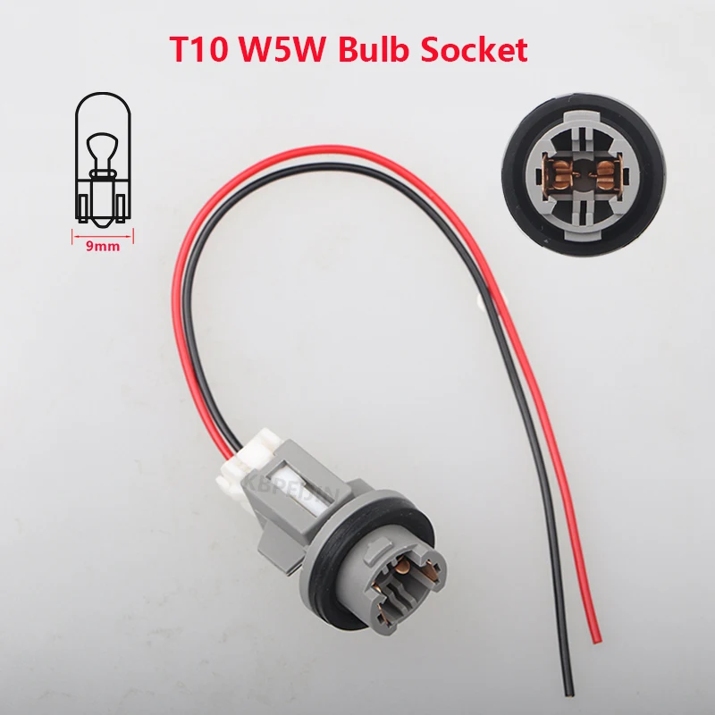 

1x для Hyundai Elantra Kia K2 K3 K4 K5, освещение номерного знака T10 W5W, держатель лампы, цоколь, адаптер, разъем, аксессуары