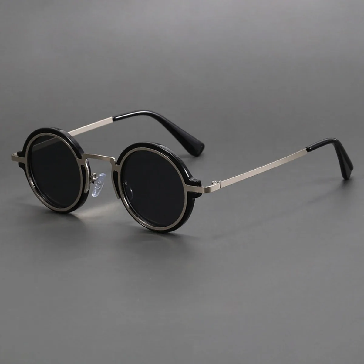 Retro Handmade Small Round Sunglasses Sun Protection Eye Protection UV Protection Men and Women Sunglasses
