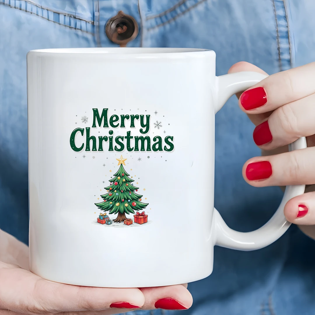 

11oz Cup + Christmas Cartoon Christmas Tree Gift Box + Kids Thermal Cup - Essential Christmas Gift for Family and Office