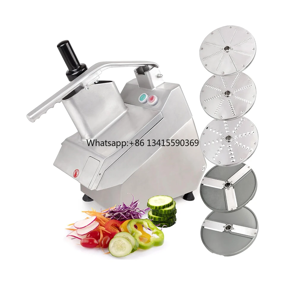 

VC65MS Commercial Food Processor Electric Vegetable Slicer Multifunctional Cutter for Potato, Onion, Fruit and Cheese Grating