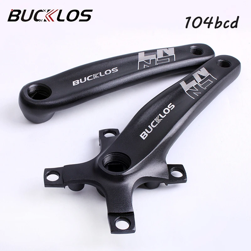 BUCKLOS MTB Crank Square Taper BCD 104 170mm Single Crank Arm for 8/9/10/11s Ultralight Mountain Bicycle Crank Set Cycling Parts