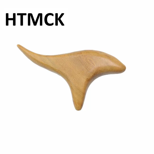 Wooden Triangle Acupressure Massager, Handheld Trigger Point Muscle Relief Tool