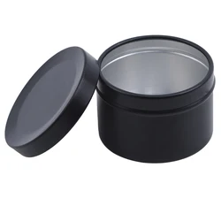 50*35mm 3color Circular Aluminums Jar Tea Ointment Powder Bait Cosmetic Sealed Metal High-grade Box Refillable Containers