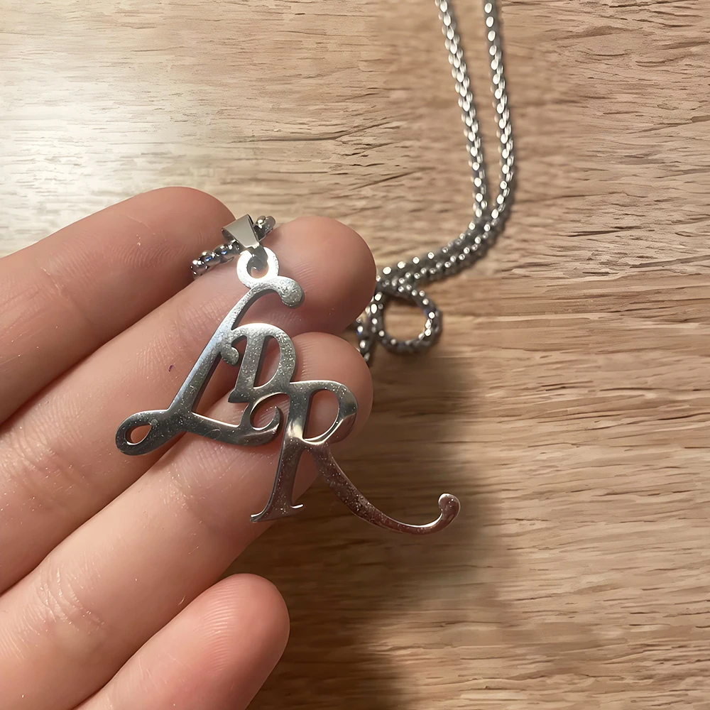 الفولاذ المقاوم للصدأ LDR قلادة قلادة المغني ستار لانا ديل ري مجوهرات بسيطة الموسيقى سلسلة عنق المختنق للفتيات امرأة #5