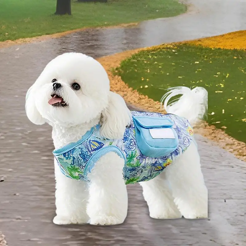 

Breathable Summer Cooling Clothes Dog Vest for Small Medium Large Dog Adjustable Vest Summer Pet Cool Jacket for Park Walking