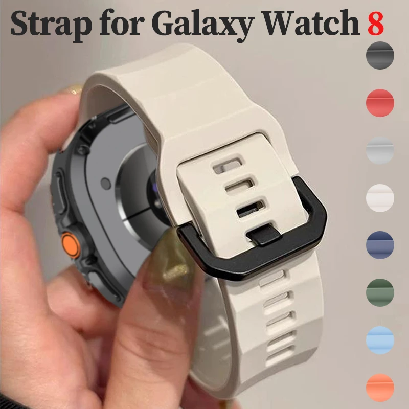 

Силиконовый ремешок для Samsung Galaxy Watch 8 Classic, 46 мм, дышащий браслет для Galaxy Watch 8, 44 мм, 40 мм, аксессуары для браслетов