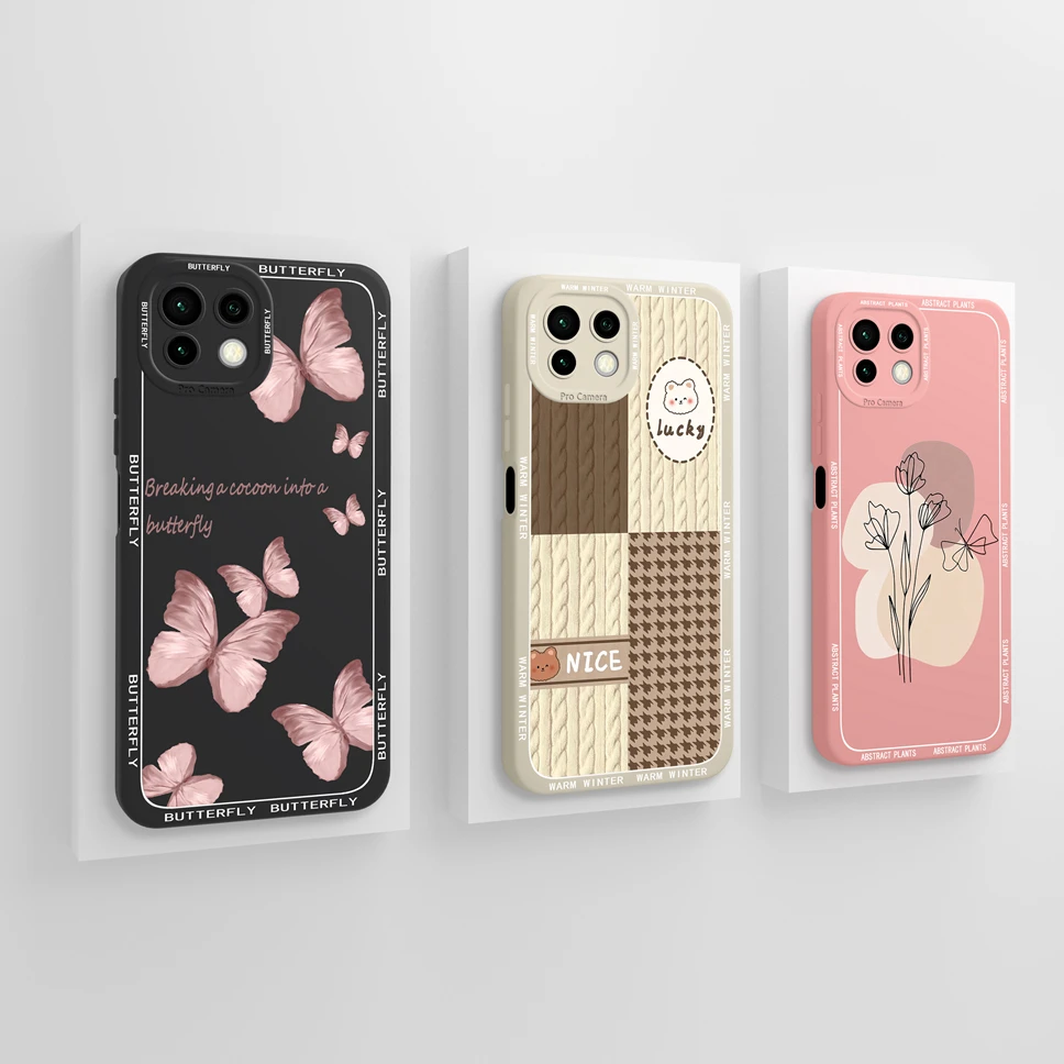 Case For Xiaomi 11 Lite 5G NE Youth Edition Popular Astronaut Smooth Liquid Cover For Xiaomi11 Lite5GNE 11Youth Edition Fundas