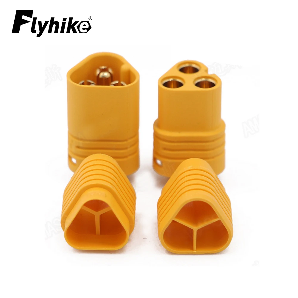 2 pair AMASS MT60 Connector 3.5mm 3 pole Bullet Connector Plug Set For RC ESC to Motor for RC Multicopter Quadcopter Airplane