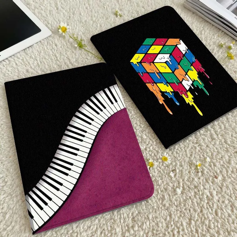 

Cartoon Piano Music Notes Gift Tablet Case For Xiaomi Redmi Mini Pad SE K 2 4 5 6 7 8 2023 2025 11 8.8 11.2 10.1 Pro