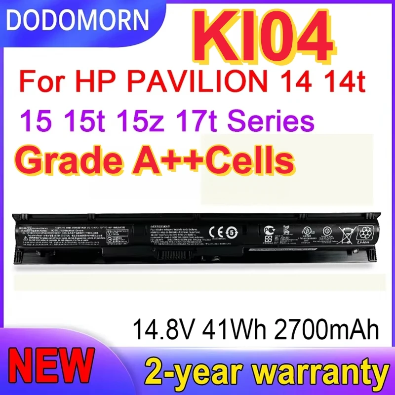 

High quality KI04 Laptop Battery For HP Pavilion 14-ab 15-ab 17-g Series 800049-001 HSTNN-LB6S TPN-Q158 TPN-Q159
