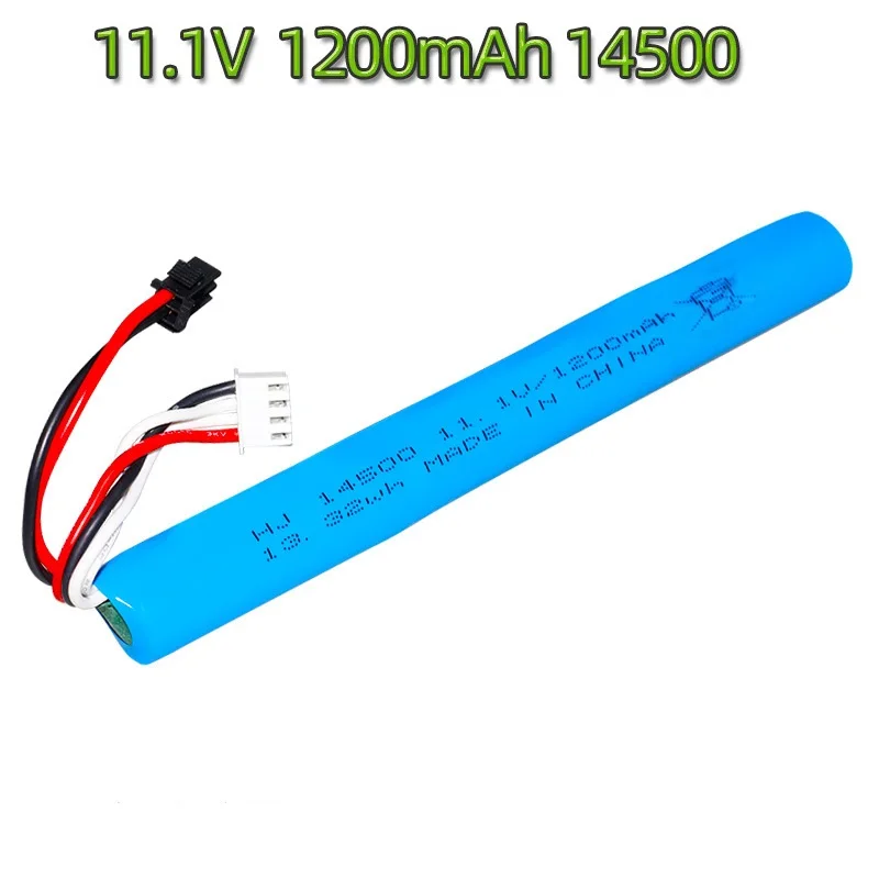 SM 14500 3S 11.1V 1200mAh akumulator litowo-jonowy/USB do elektrycznych piłek żel wodny zabawki pistolet/przyjazne dla środowiska koraliki kule kule