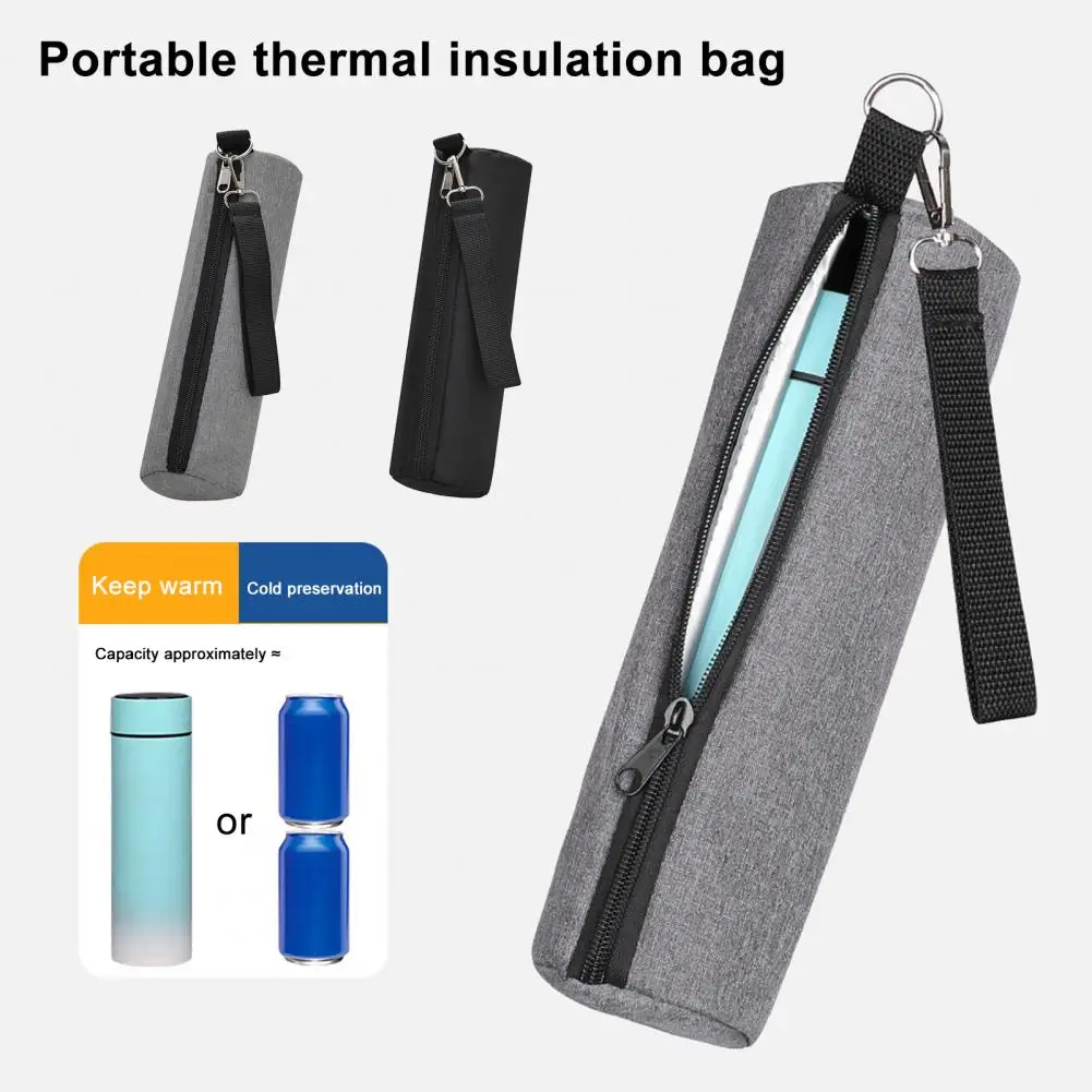 Zipper Drink Cooler Insulated Cooler Sleeve Leak-proof Beer Cooler Bag Oxford Cloth Thermal Beverage Long Tube for Beverages