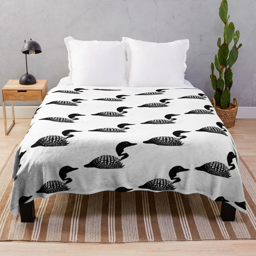 

Minnesota Lake Loon Throw Blanket Thin Soft Blanket for Summer Night Sleeping