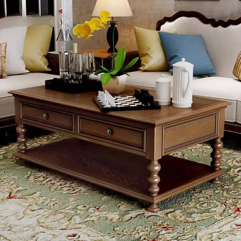 

Rectangle Drawers Coffee Table Nordic Storage Apartamento Minimalist Side Table Wood Balcony Modern Wohnzimmertisch Furniture