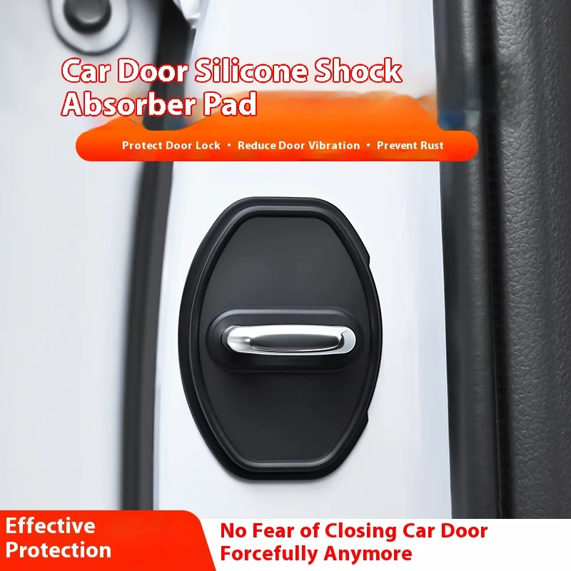 

Подходит для противоударных накладок для дверных замков Volkswagen, защитных накладок для дверных замков из силиконового материала, простых в установке, наклейки для защиты от столкновений с дверным замком