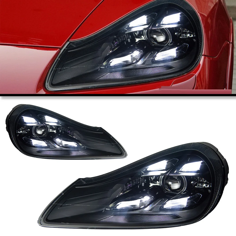 Applicable to the 2007-2010 Porsche Cayenne headlight assembly. The old version has been updated to the new matrix LED daytime r