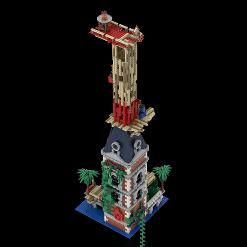 Onderwater uitkijktoren aangepaste bouwstenen model 2242 stuks modulaire architectuur stijl montagekit, verbetert de ruimte-esthetiek