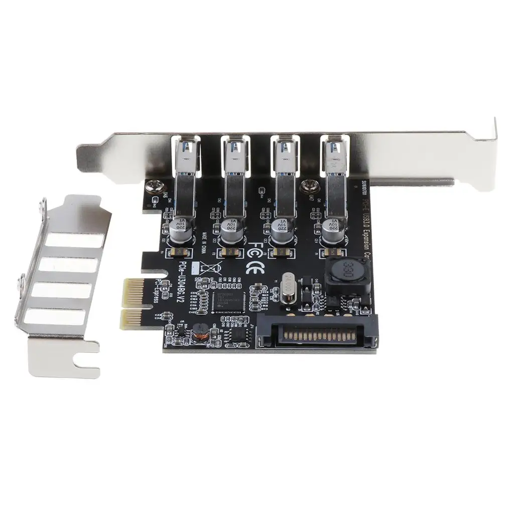 

4-портовая карта расширения PCI-E к USB 3.0 HUB 5 Гбит/с для настольных ПК
