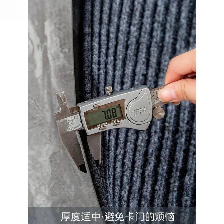 Welcome to Door Mat Commercial Door Entry Carpet Non-slip Absorbent Foot Mat, Gray No Words