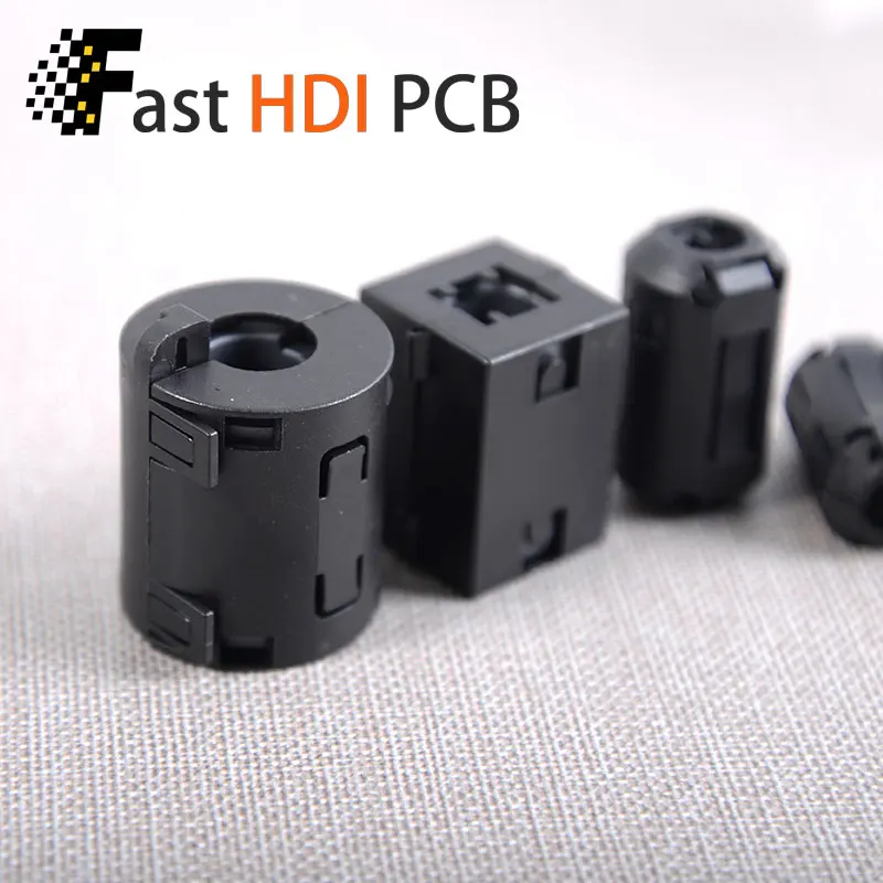 Anel de Ferrita de Encaixe Rápido para Dash Cam - Filtro EMI Removível para Blindagem de Cabos de Dados e Conformidade EMC
