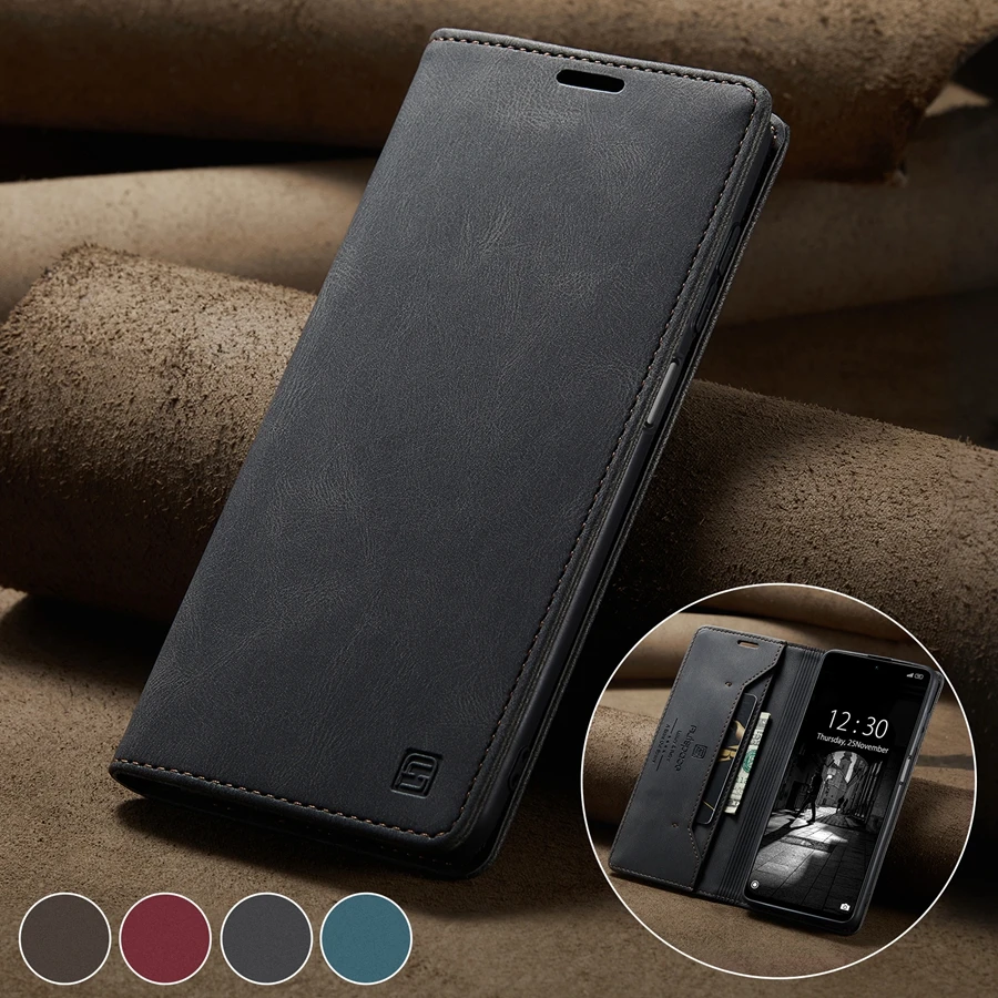 Wallet Anti-theft Brush Magnetic Leather Case For Huawei P50 P50 Pro P30 P30 Lite P30 Pro P Smart 2021 Y7A Honor 10X Lite 20S