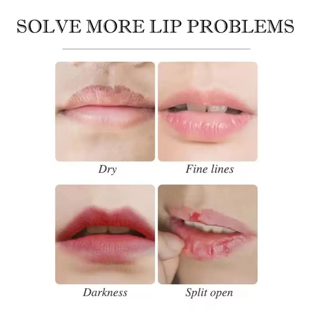 Máscara labial de colágeno reduz linhas labiais, hidrata e hidrata a área dos lábios e é uma máscara labial de gelatina de hidrogel rosa e macia