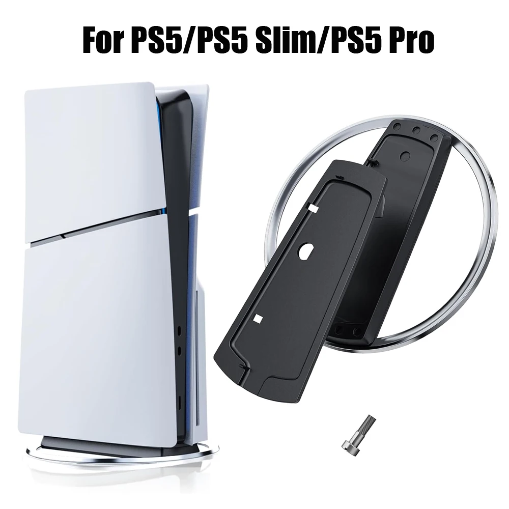 حامل تبريد عمودي لجهاز بلاي ستيشن PS5 قرص نحيف/وحدة تحكم رقمية حامل قاعدة مضاد للانزلاق لملحقات PS5 Pro