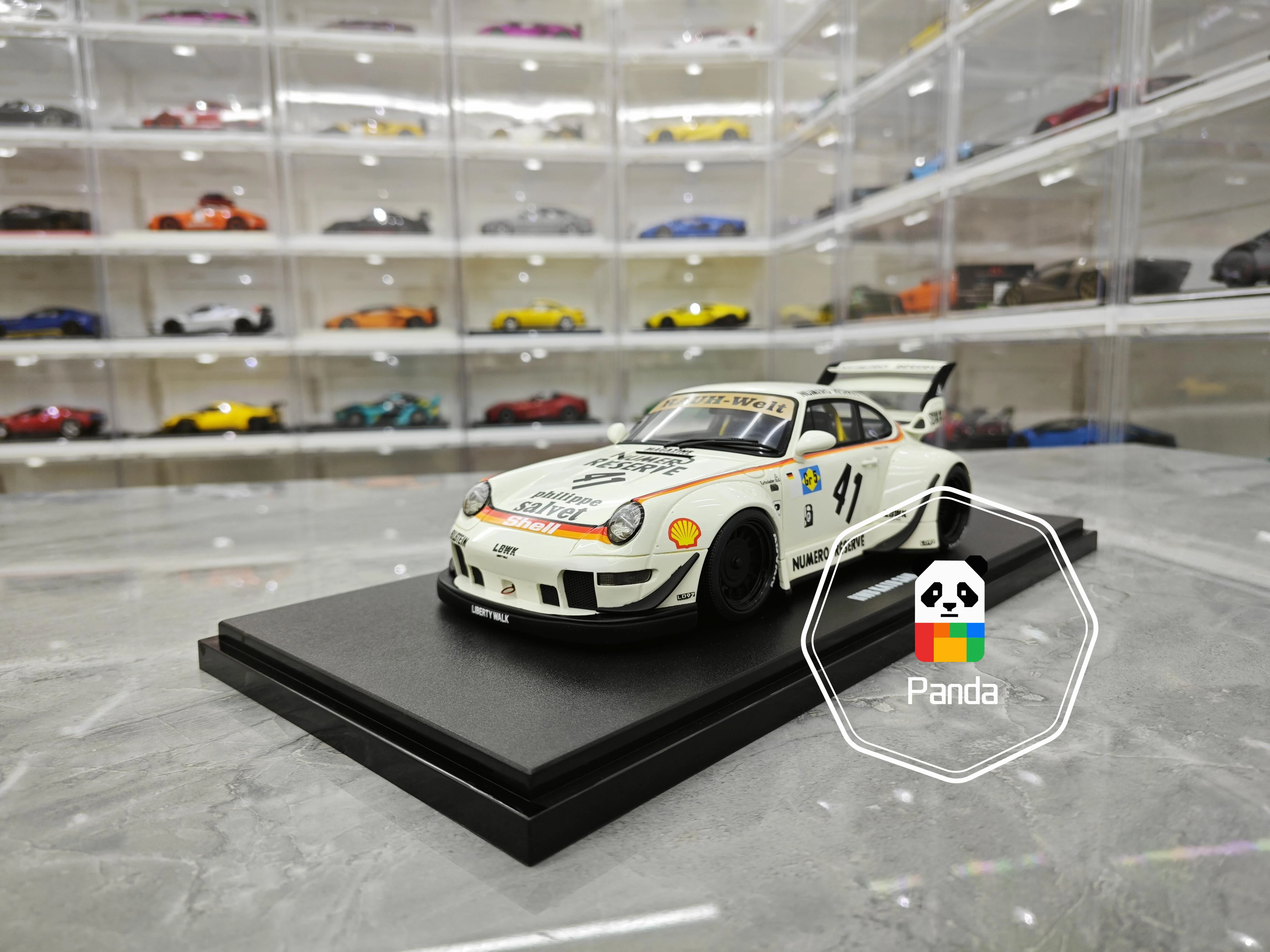 GT Spirit 1/18 911 RWB BODYKIT Limited Edition Simulation Car Model Collection Classic Static Viewing White Painting