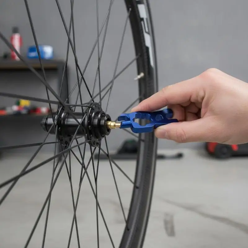 Bicycle Valve Core Disassembly Wrench Compact Size Portable Tire Nozzle Tool 1Pcs for Bike Repair Shop & Home Use