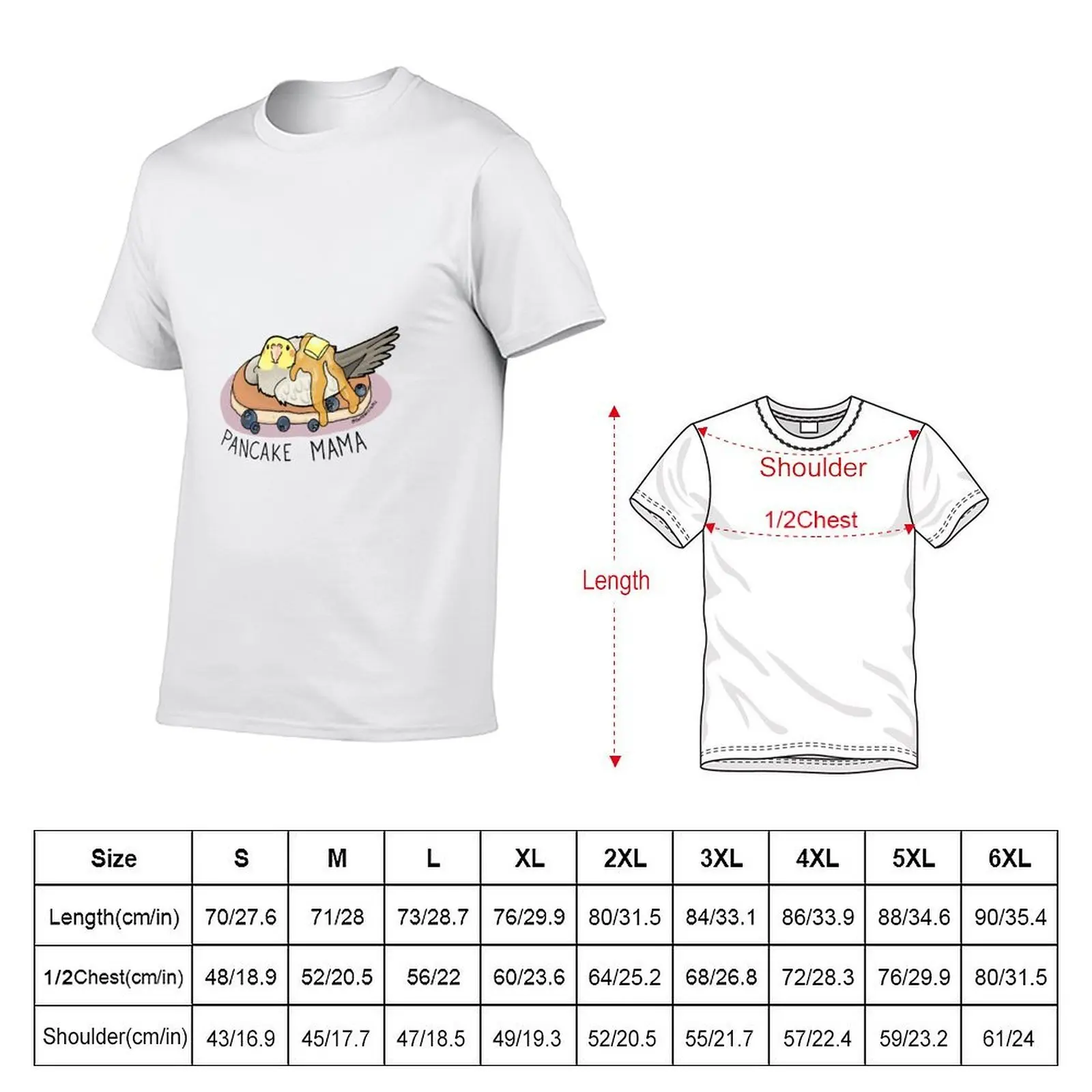 Pancake Mama T-Shirt t shirts for man cotton soft t shirts designer man t shirt summer T-shirt