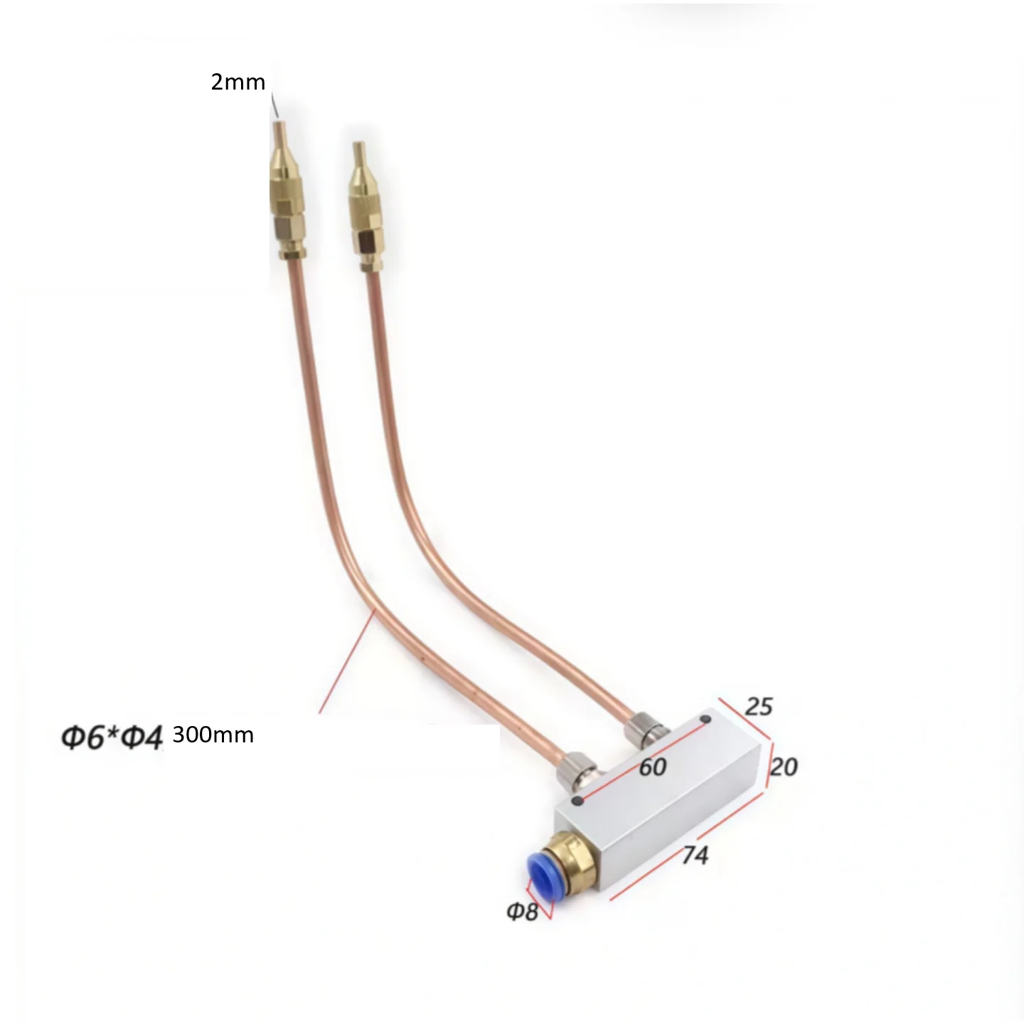 For CNC For Lathe Coolant Nozzle with Dual Function Capability for Chip Clearing and Tool Temperature Management