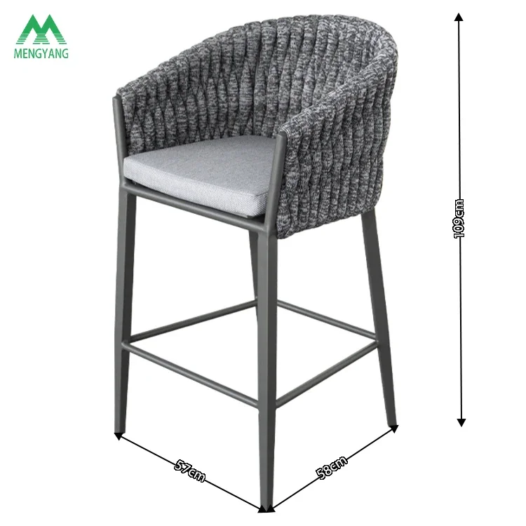 yyhcFACTORY bar stools for restaurants With Aluminum Alloy Frame Customizable Color Garden Outdoor Furniture Set