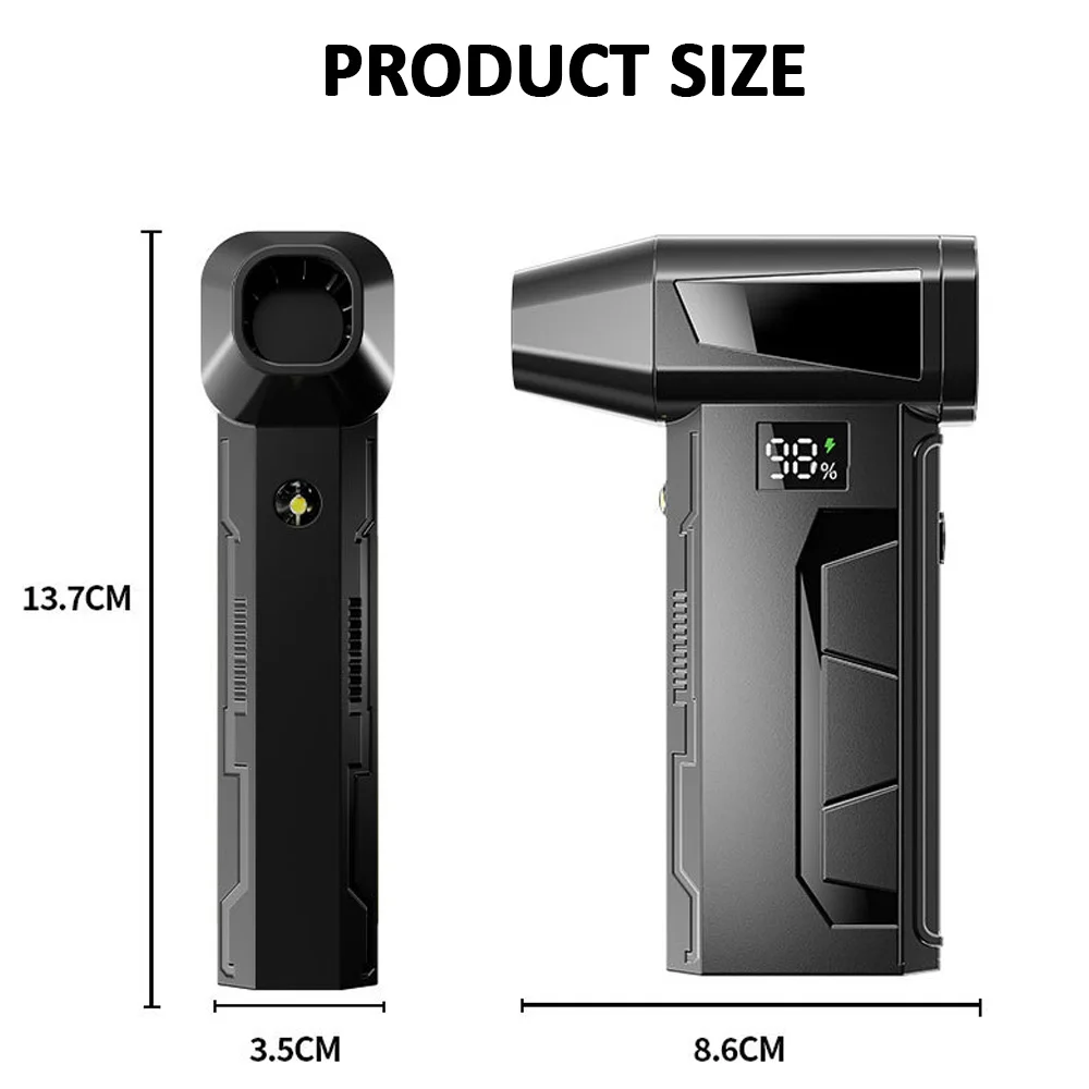 Electric Dust Blower Super Strong Wind Violent Mini Fan Dust Debris Removal Handheld for Car Portable Hair Dryer Home And Car