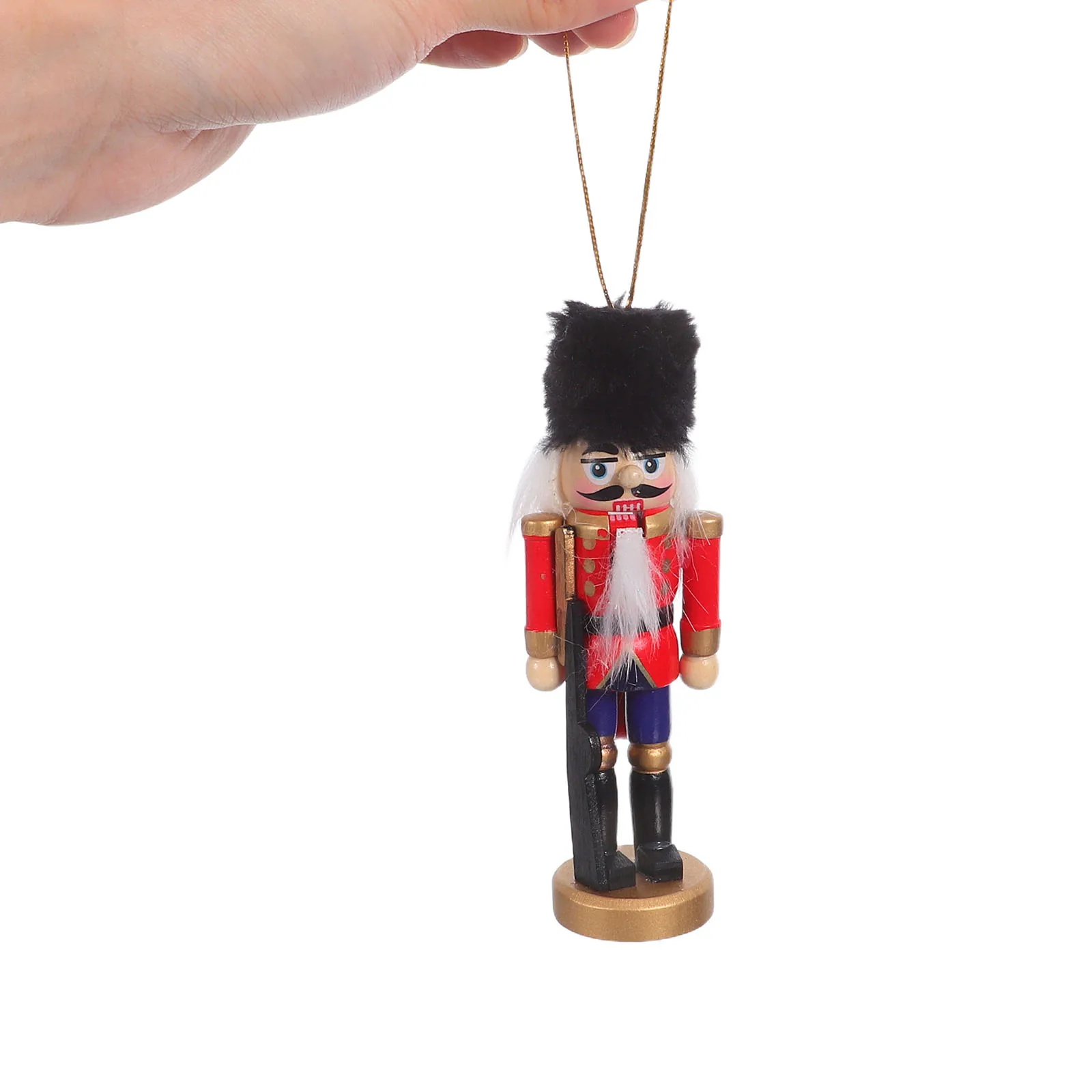 

4Pcs Wooden Nutcracker Soldier Handcrafted Christmas Decoration Traditional Nutcracker Table Centerpiece Festive Home Ornament