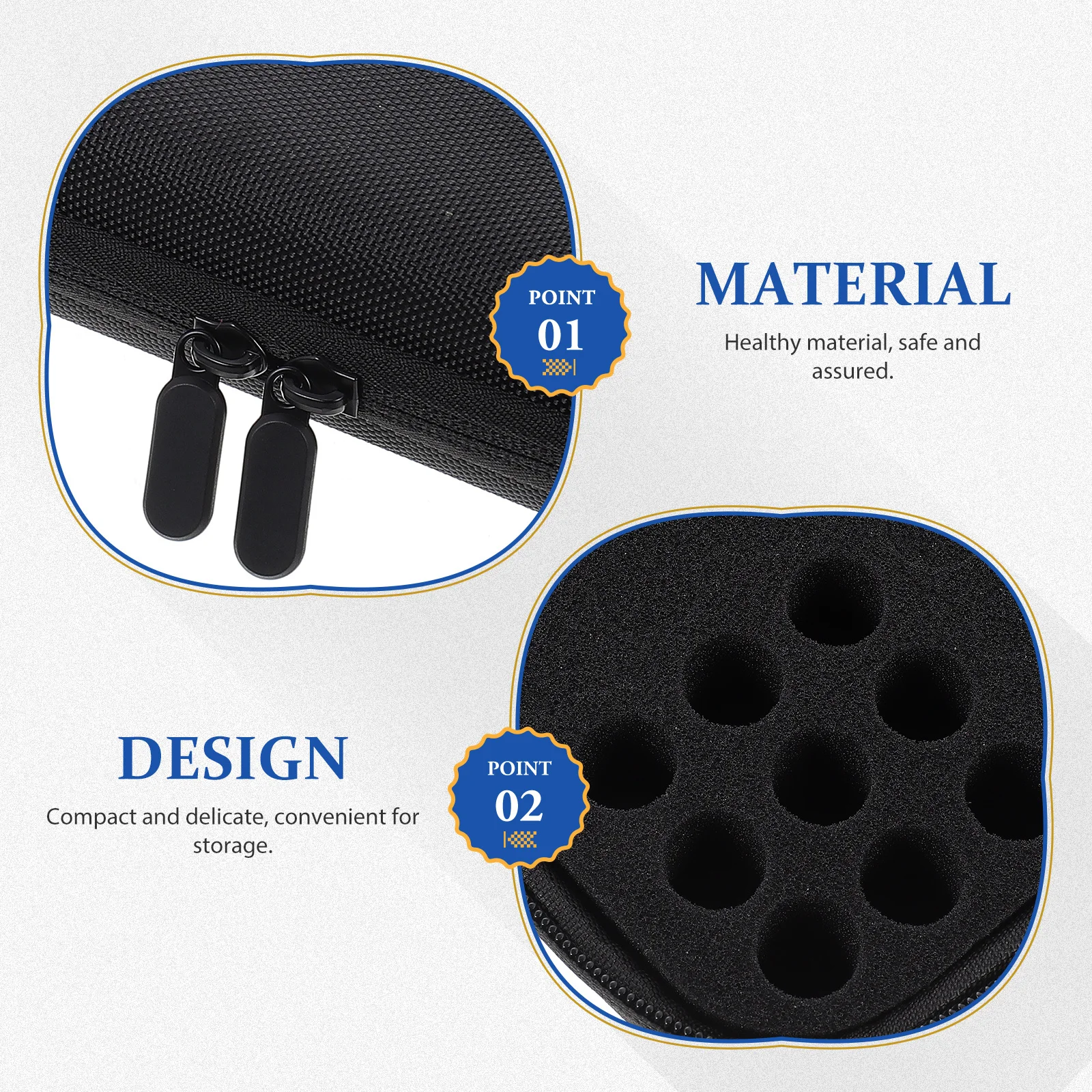 

Essential Oil Carrying Case with 63 Compartments Waterproof Portable Organizer Bag for Nail Polish and Oils Essential Oil Travel