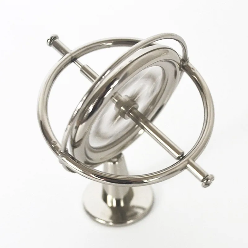 Metal Gyroscope Anti-Gravity Adult Decompression Science Education Toy Black Technology Machinery Balance Rotation Artifact