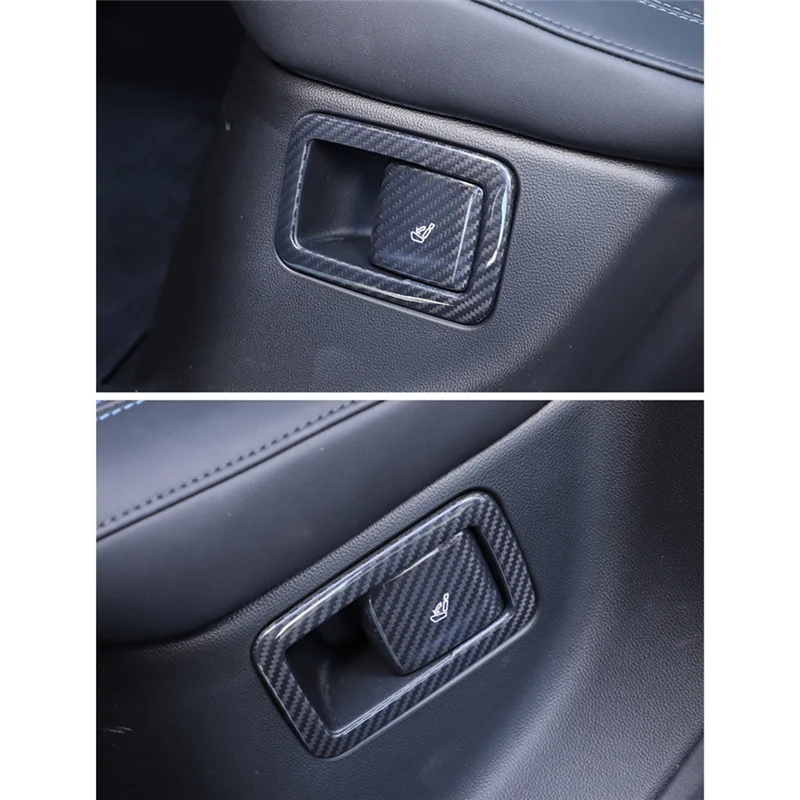 

For Maserati Grecale 2022 2023 Dry Carbon Fiber Car Rear Seat Adjustment Switch Frame Cover Trim Decorative Parts Accessories