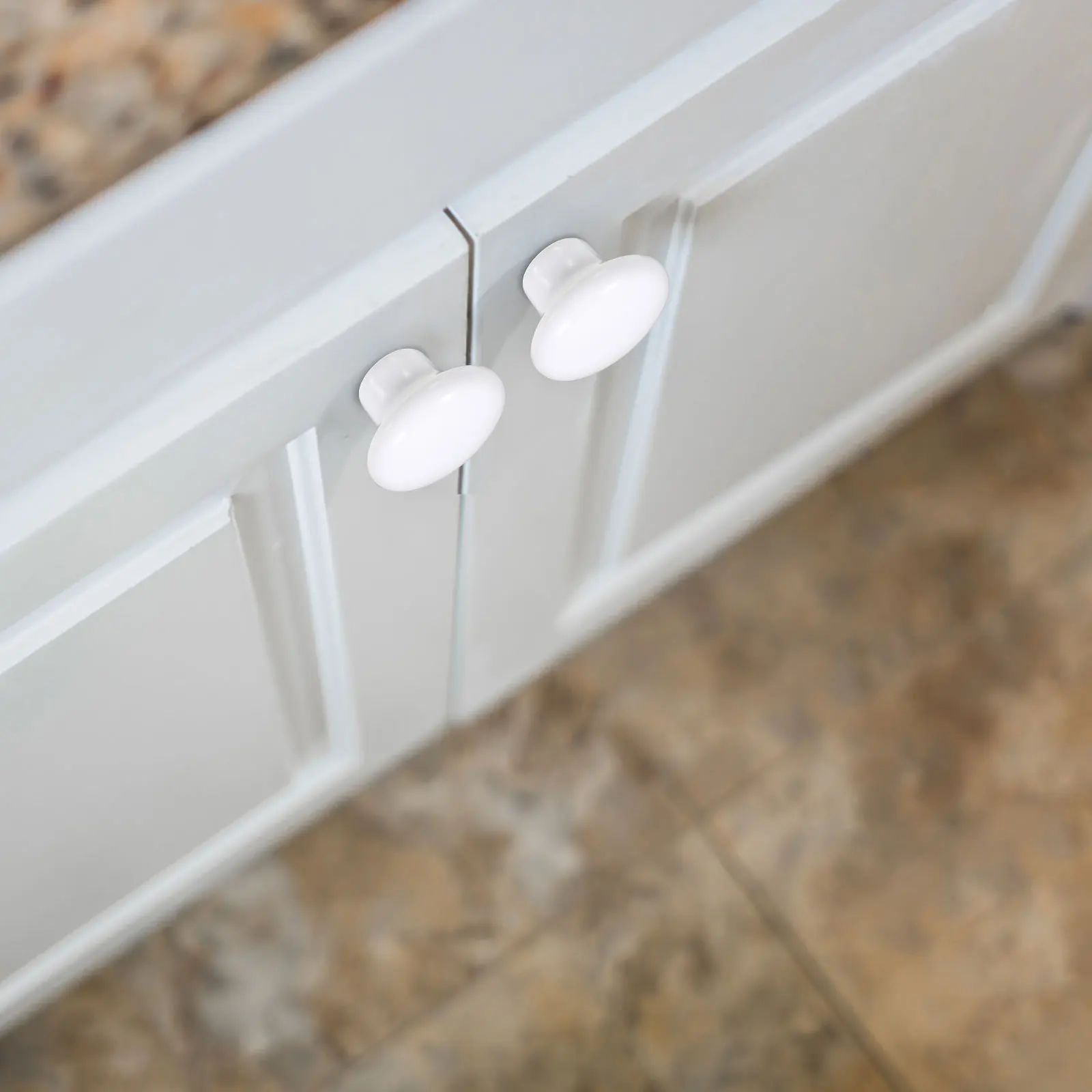 

10Pcs White Ceramic Round Cabinet Handle Durable Drawer Knobs for Furniture Doors Cupboards Round Cabinet Handle