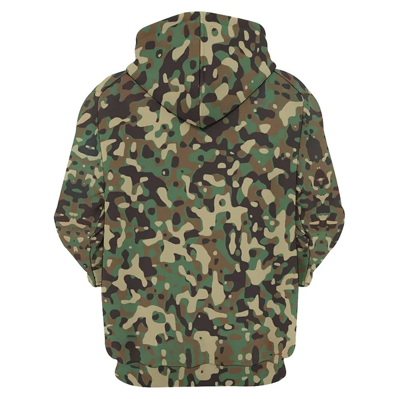 Military Camouflage Graphic Hoodie Men Clothing 3D Army Veteran Printed Combat Hoodies Harajuku Fashion y2k Pullover Hooded Tops