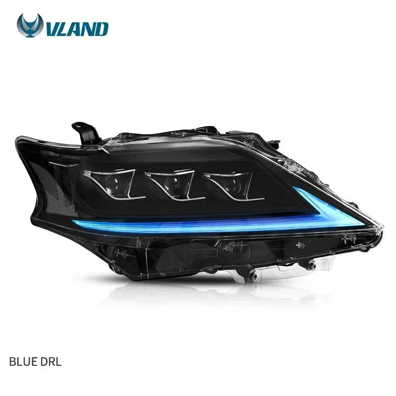 VLAND Factory LED Headlights Start up Animation Blue to White Head Lights 2012-2014 For Lexus RX 300 350 Car Front Lamp